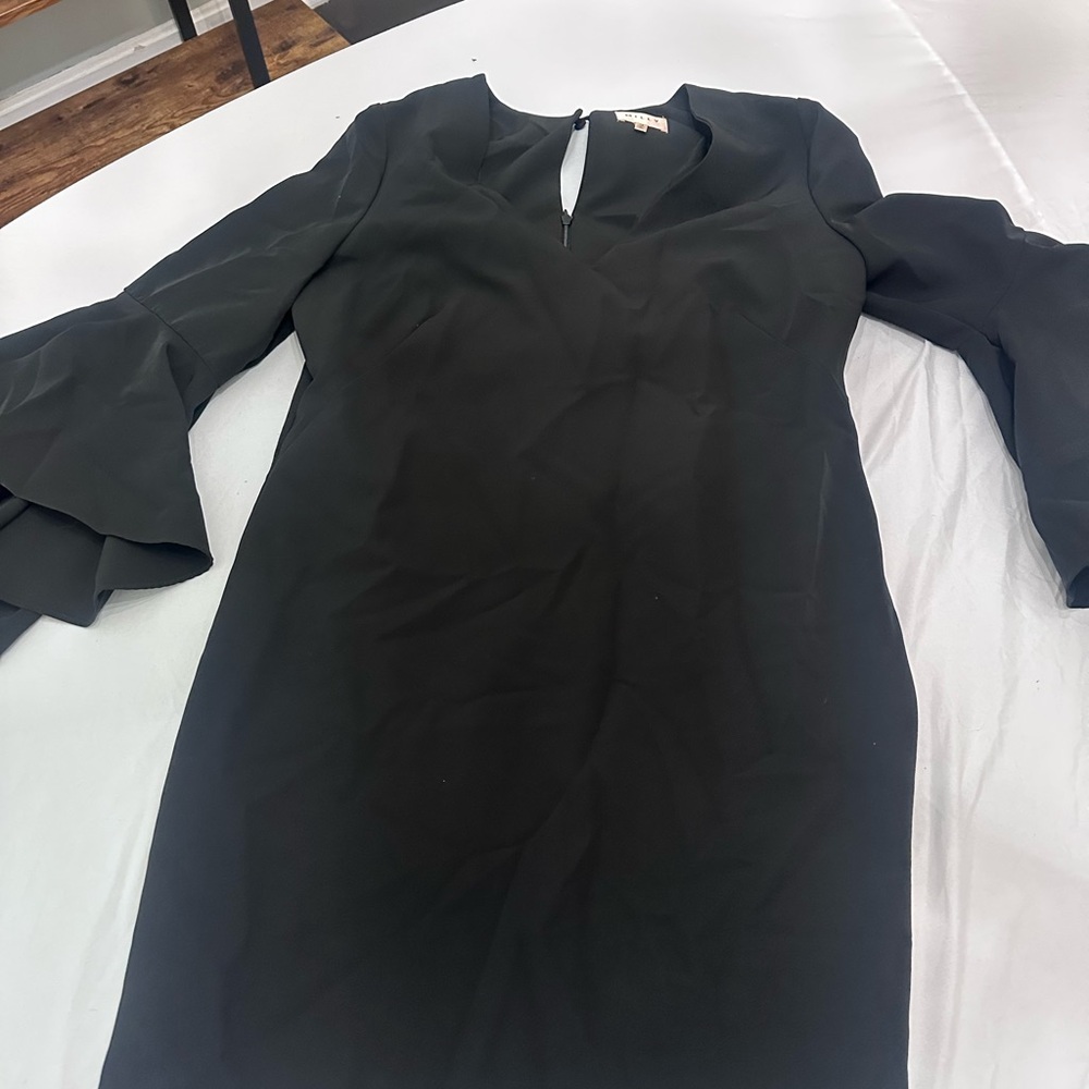 Milly Black Long Sleeve Dress